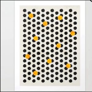 COPY - Brushed strokes | abstract mid century dots pattern